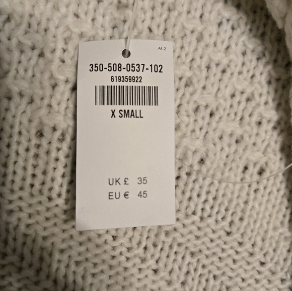 Hollister Cream Open Front Cardigan Sweater Size XS NWT - Picture 4 of 4